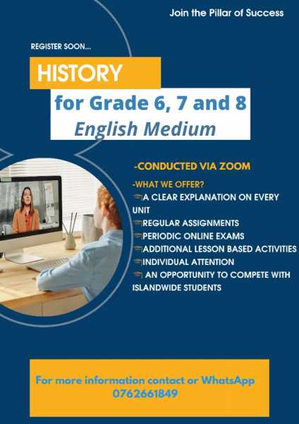 HISTORY FOR GRADE 6 7 AND 8 IN ENGLISH MEDIUM