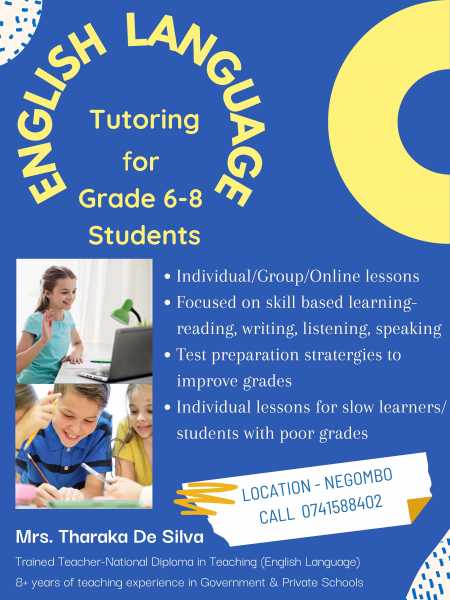 English Language Tutoring