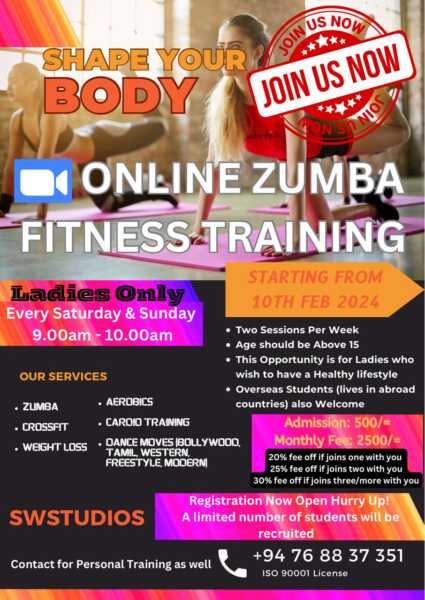 Online Fitness Training Zumba Workouts Classes