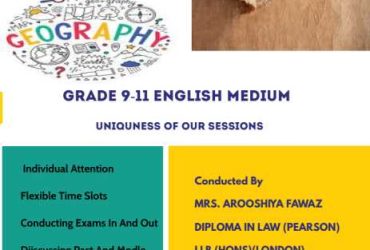 Conducting Session For History, Civics And Geography – English Medium ( Local Syllabus)