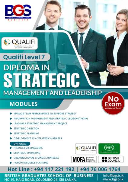 Qualifi Level 7 Diploma in Strategic Management and Leadership